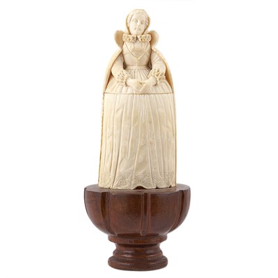 Lot 428 - Continental Carved Ivory Figure of a...