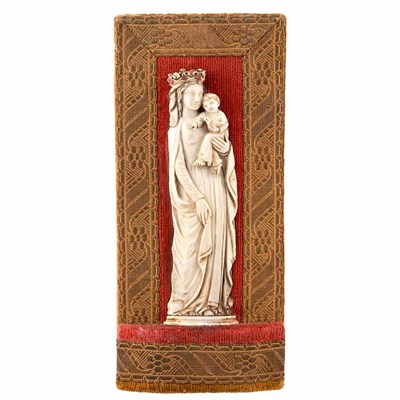 Lot 159 - Continental Carved Ivory Ecclesiastical Relief...