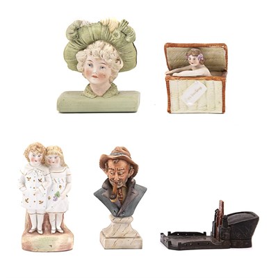 Lot 729 - Group of Naughty and Other Bisque Porcelain...