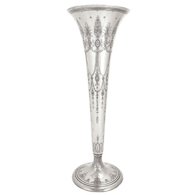 Lot 205 - Tiffany & Co. Makers Sterling Silver Vase...