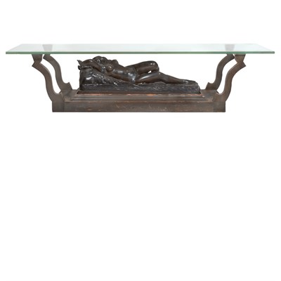 Lot 705 - James Mont Painted Wood Coffee Table 1950s Of...