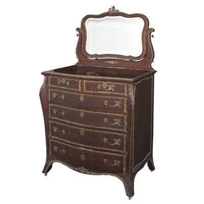 Lot 150 - Louis XV Style Gilt-Bronze Mounted Mahogany...