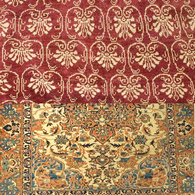 Lot 500 - Isfahan Rug Central Persia, second quarter of...