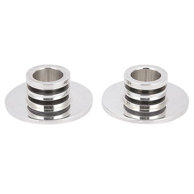 Lot 263 - Pair of Georg Jensen Silver Low Candlesticks...