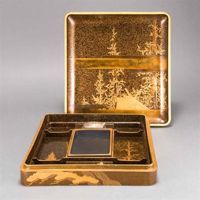 Lot 7 - Japanese Lacquer Writing Box 19th Century Of...
