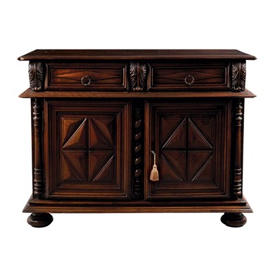 Lot 180 - Italian Baroque Walnut Side Cabinet The...