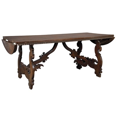 Lot 191 - Italian Baroque Walnut Library Table The...