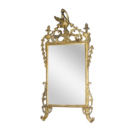 Lot 423 - Northern Italian Neoclassical Gilt-Wood Mirror...