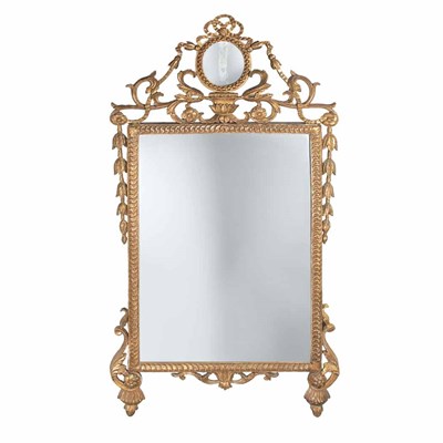 Lot 427 - Northern Italian Neoclassical Gilt-Wood Mirror...