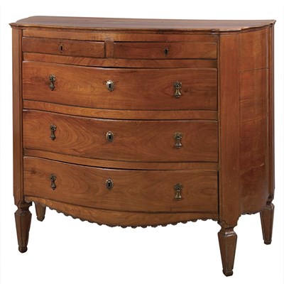 Lot 420 - Italian Neoclassical Walnut Commode Circa 1790...