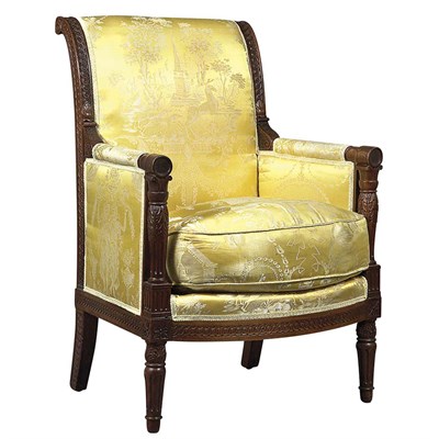 Lot 455 - Empire Mahogany Bergere Circa 1805 The...