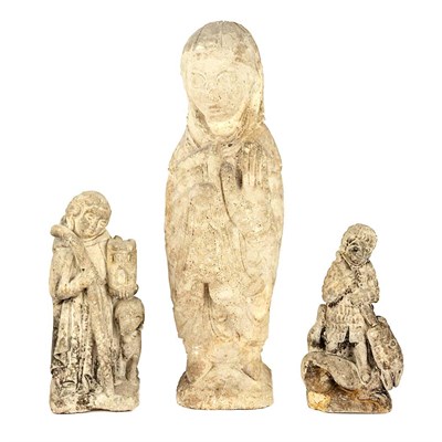 Lot 168 - Three Renaissance Style Carved Stone Figures...