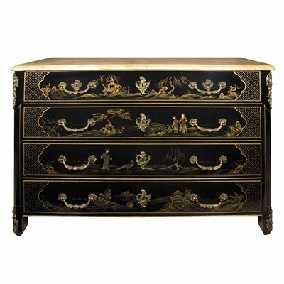 Lot 510 - Louis XVI Style Chinoiserie Decorated Commode...