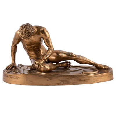 Lot 687 - Italian Gilt-Bronze Figure of a Dying Gaul...