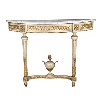 Lot 202 - Louis XVI Style Painted Console Height 34...