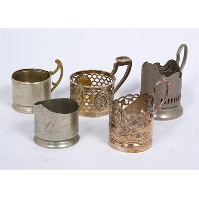 Lot 364 - Russian Silver Tea Glass Holder Height 3 1/4...