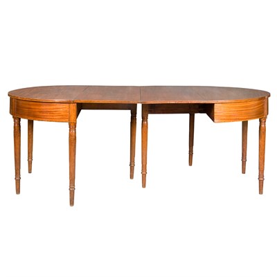 Lot 286 - Federal Inlaid Mahogany Dining Table Early...