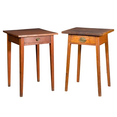 Lot 73 - Cherry and Pine Work Table 19th Century Height...