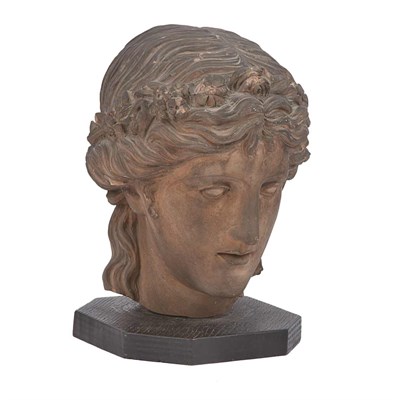 Lot 178 - Continental Terra Cotta Head of a Woman...