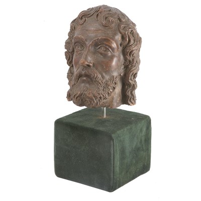 Lot 128 - Italian Terra Cotta Head of a Bearded Man...