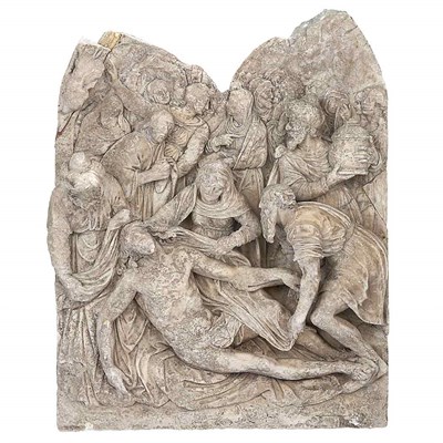 Lot 217 - German Alabaster Relief Fragment Possibly 17th...