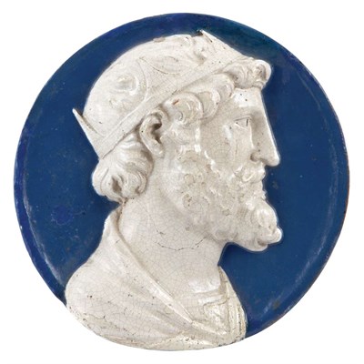 Lot 219 - Italian Glazed Terra Cotta Roundel In the...
