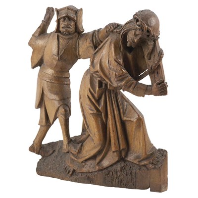 Lot 218 - Northern European Oak Figural Relief Possibly...