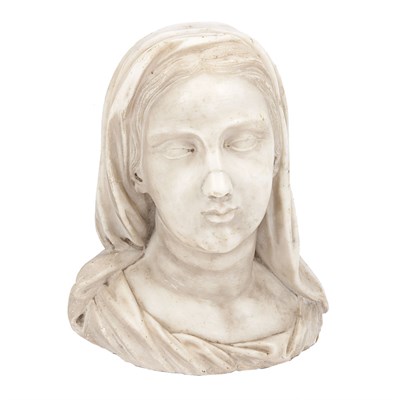 Lot 235 - Italian Marble Bust of the Virgin 17th/18th...