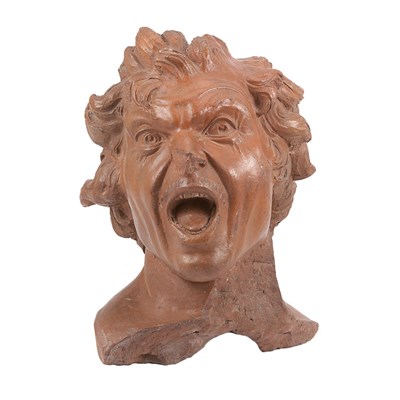 Lot 134 - Continental Terra Cotta Head Depicting the...