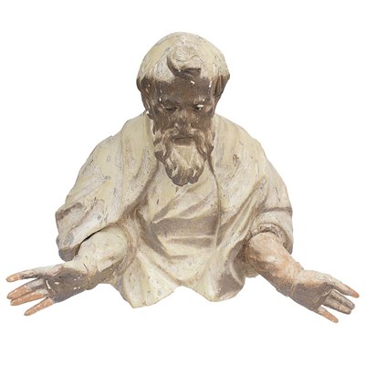 Lot 136 - Continental Polychrome Decorated Bust Probably...