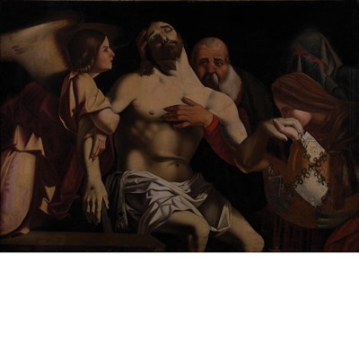 Lot 10 - After Lorenzo Lotto The Lamentation Oil on...