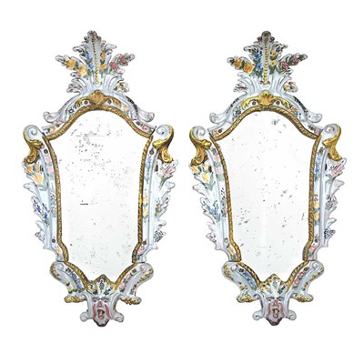 Lot 720 - Pair of Italian Rococo Style Maiolica...