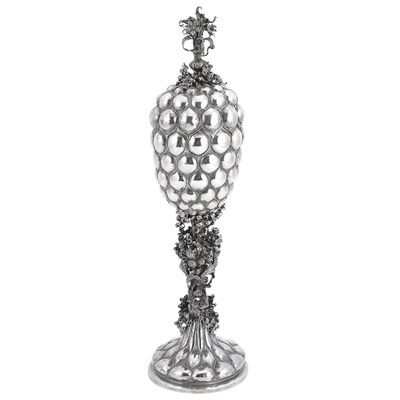 Lot 243 - Continental Silver Pineapple Covered Chalice...