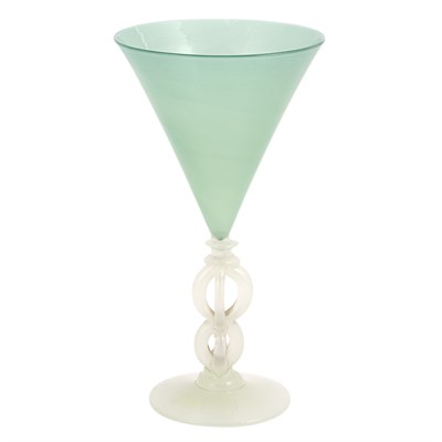 Lot 490 - Unsigned Carder Steuben Green Jade and...