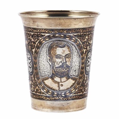 Lot 265 - Russian Niello Silver Beaker Circa 1908-26...