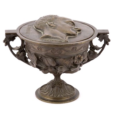 Lot 384 - French Neoclassical Style Bronze Covered Urn...