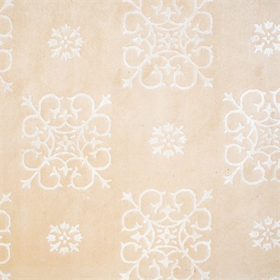 Lot 552 - Silk and Wool Tibetan Carpet Nepal,...