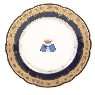Lot 536 - Set of Twelve Limoges Gilt Decorated Porcelain...