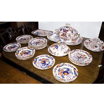 Lot 293 - Assembled English Porcelain Dinner Service In...