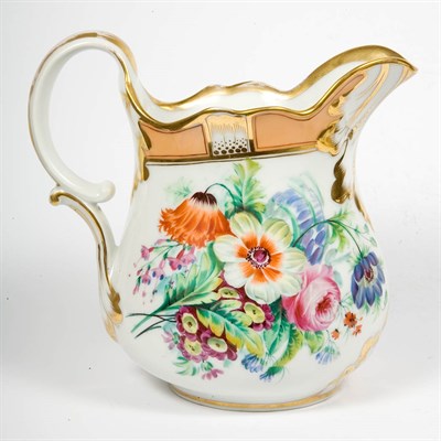 Lot 246 - Old Paris Porcelain Pitcher Height 9 inches.
