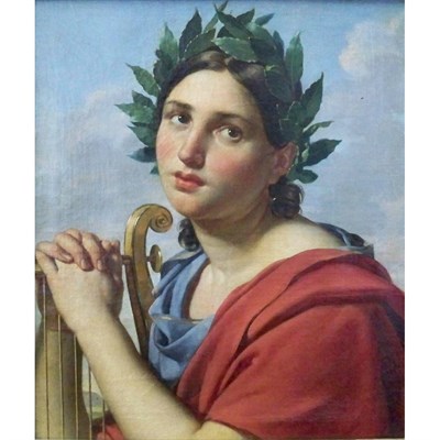 Lot 103 - French School 19th Century Portrait of a Poet...