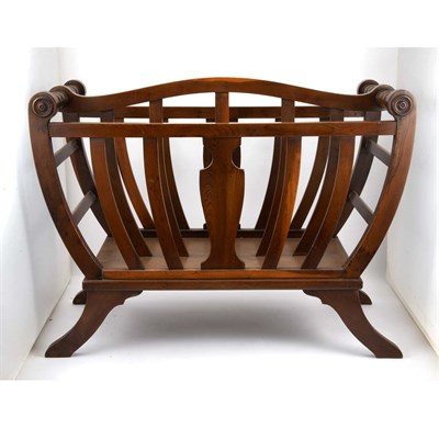 Lot 490 - Regency Style Mahogany Canterbury Height 18...