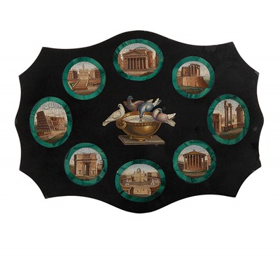 Lot 634 - Italian Micromosaic Desk Weight Late...