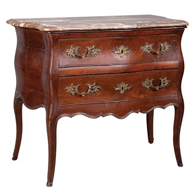 Lot 263 - Continental Rococo Style Marble Top Fruitwood...