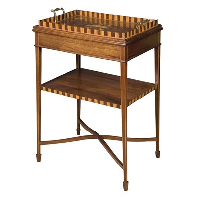 Lot 503 - George III Style Mahogany Tray on Stand Height...