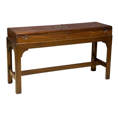 Lot 290 - Brass Mounted Mahogany Gun Case on Stand...