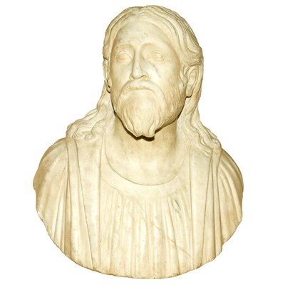 Lot 210 - Italian Marble Bust of Christ Possibly 17th...