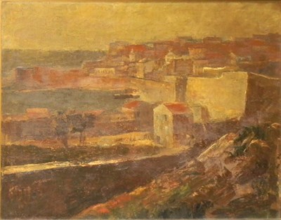 Lot 34 - European School 20th Century Waterfront Town...
