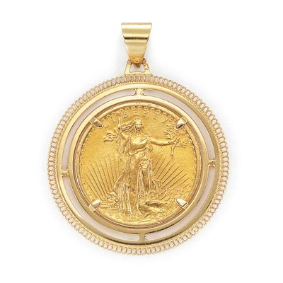 Lot 92 - Gold Coin Pendant