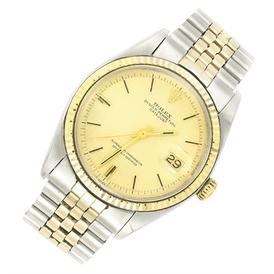 Lot 302 - Gentleman's Stainless Steel and Gold Wristwatch, Rolex